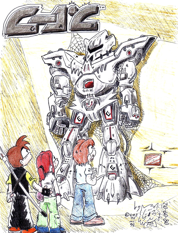 drawing of a big robot
